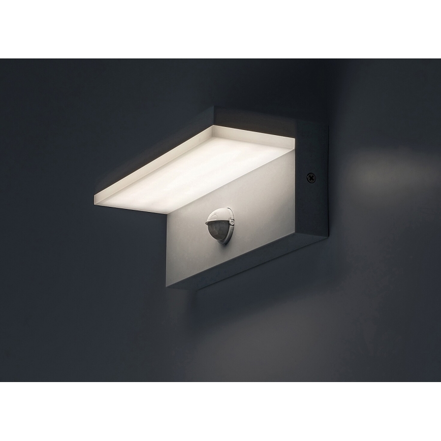 Rabalux - LED Venkovní nástěnné svítidlo se senzorem LED/9W/230V 2700/4000/6500K IP54 bílá