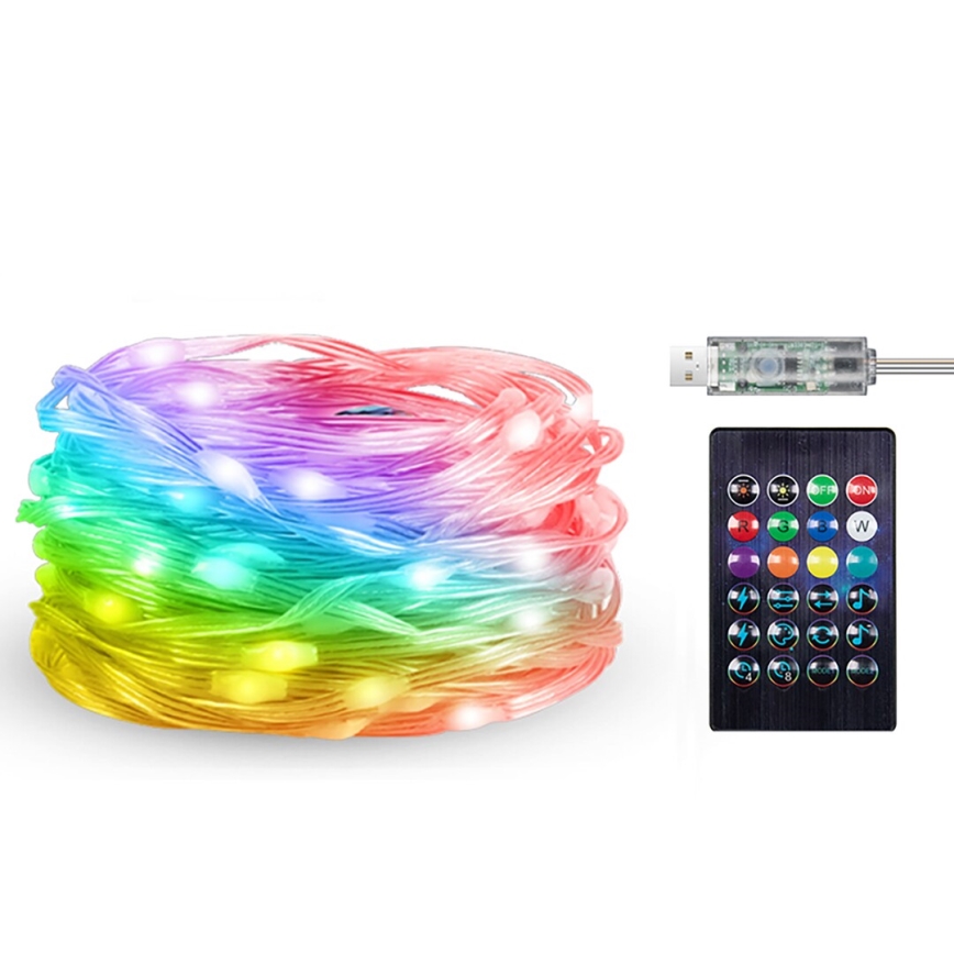 Rabalux - LED RGB Pásek LED/3,2W/5V 10m IP44 Wi-Fi + dálkové ovládání