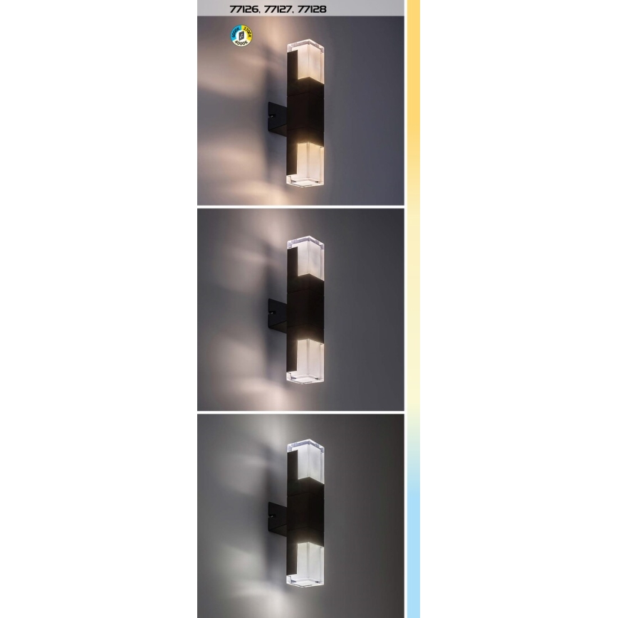 Rabalux - LED Venkovní nástěnné svítidlo LED/12W/230V 2700/4000/6000K IP54