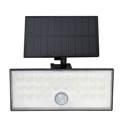 Rabalux - LED Solární reflektor se senzorem LED/8W/3,7V 1800mAh IP65 + dálkové ovládání