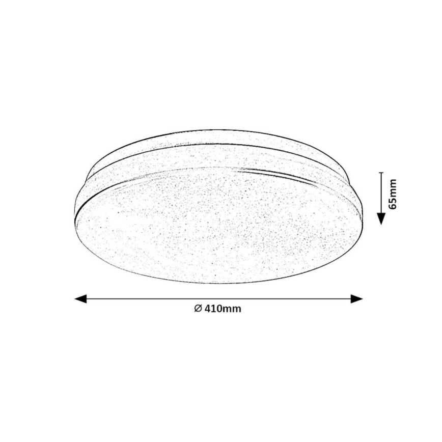Rabalux - LED Koupelnové stropní svítidlo LED/36W/230V 3000/4000/6000K IP44