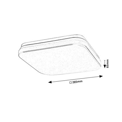 Rabalux - LED Koupelnové stropní svítidlo se senzorem LED/18W/230V 4000K IP44