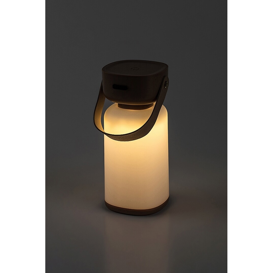 Rabalux - LED Venkovní stmívatelná dotyková nabíjecí stolní lampa LED/3W/5V IP44 hnědá
