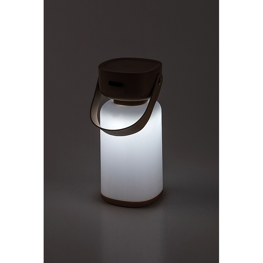 Rabalux - LED Venkovní stmívatelná dotyková nabíjecí stolní lampa LED/3W/5V IP44 hnědá