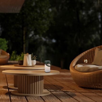 Rabalux - LED Venkovní stmívatelná dotyková nabíjecí stolní lampa LED/3W/5V IP44 zelená