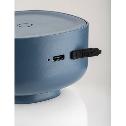 Rabalux - LED Venkovní stmívatelná dotyková nabíjecí stolní lampa LED/3W/5V IP44 modrá