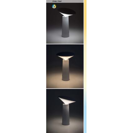 Rabalux - LED Stmívatelná nabíjecí dotyková stolní lampa POLPERRO LED/3W/3,7V 1200mAh bílá