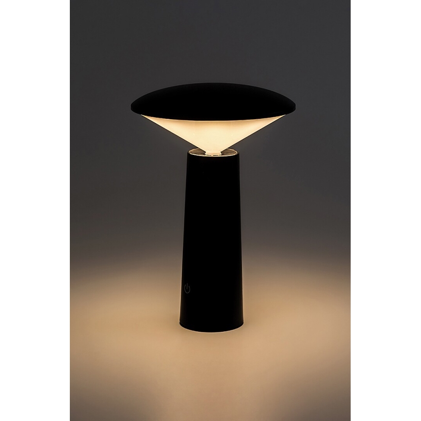 Rabalux - LED Stmívatelná nabíjecí dotyková stolní lampa POLPERRO LED/3W/3,7V 1200mAh černá