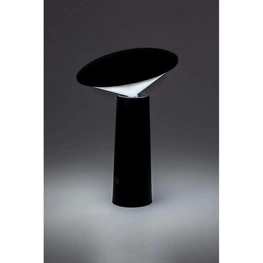 Rabalux - LED Stmívatelná nabíjecí dotyková stolní lampa POLPERRO LED/3W/3,7V 1200mAh černá