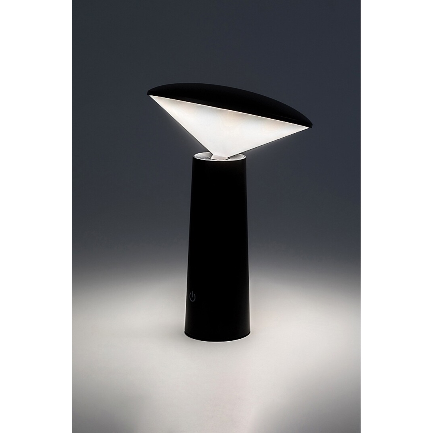 Rabalux - LED Stmívatelná nabíjecí dotyková stolní lampa POLPERRO LED/3W/3,7V 1200mAh černá