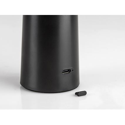 Rabalux - LED Stmívatelná nabíjecí dotyková stolní lampa POLPERRO LED/3W/3,7V 1200mAh černá