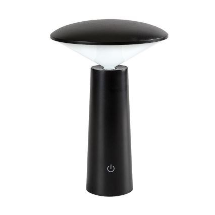 Rabalux - LED Stmívatelná nabíjecí dotyková stolní lampa POLPERRO LED/3W/3,7V 1200mAh černá