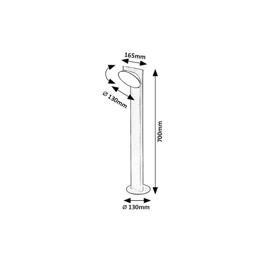 Rabalux - LED Venkovní lampa LED/12W/230V IP54