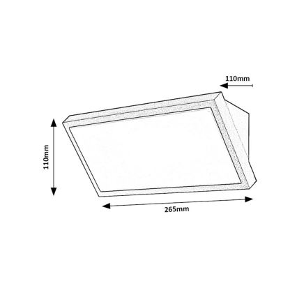 Rabalux - LED Venkovní nástěnné svítidlo LED/18W/230V 2700/4000/6500K IP65