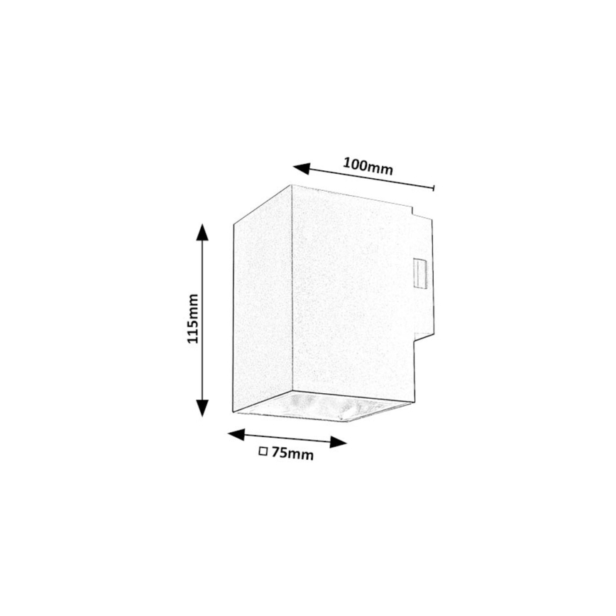 Rabalux - LED Venkovní nástěnné svítidlo LED/9W/230V 2700/4000/6500K IP65 černá