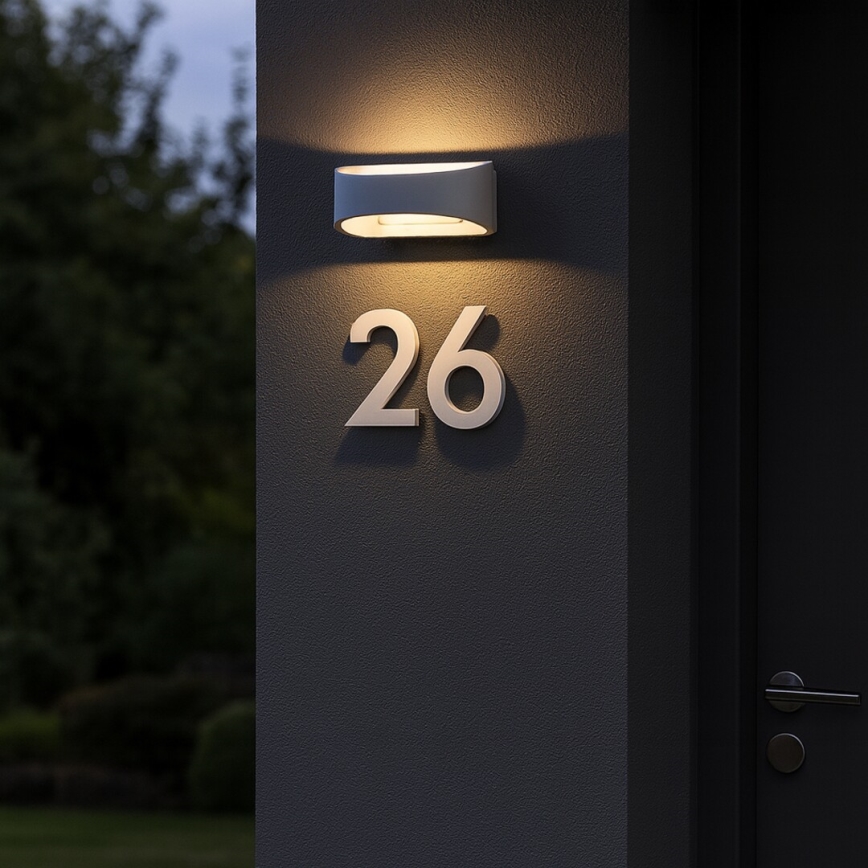 Rabalux - LED Venkovní nástěnné svítidlo LED/9W/230V IP54 bílá