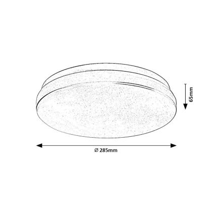 Rabalux - LED Koupelnové stropní svítidlo LED/18W/230V 3000/4000/6000K IP44