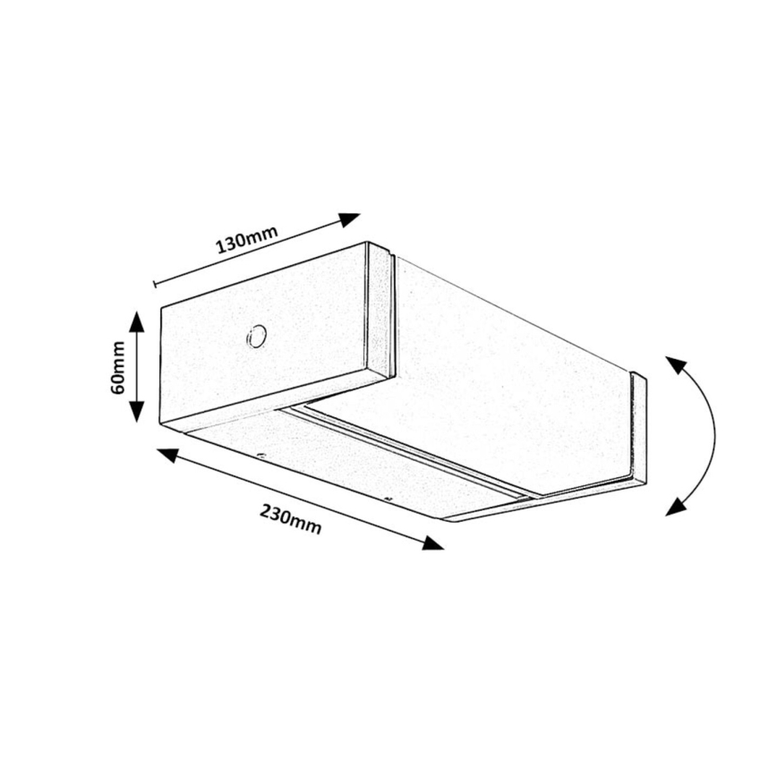 Rabalux - LED Venkovní nástěnné svítidlo LED/18W/230V IP54