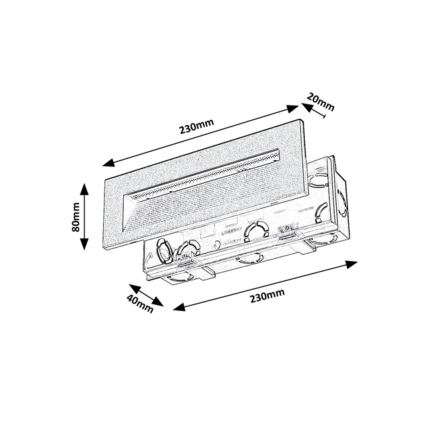Rabalux - LED Venkovní nástěnné svítidlo LED/6W/230V IP65 černá