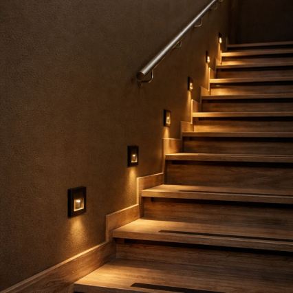 Rabalux - LED Schodišťové svítidlo LED/1W/230V 3000/4500/6500K černá