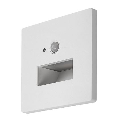Rabalux - LED Schodišťové svítidlo se senzorem pohybu a soumraku LED/1W/230V 3000/4500/6500K bílá