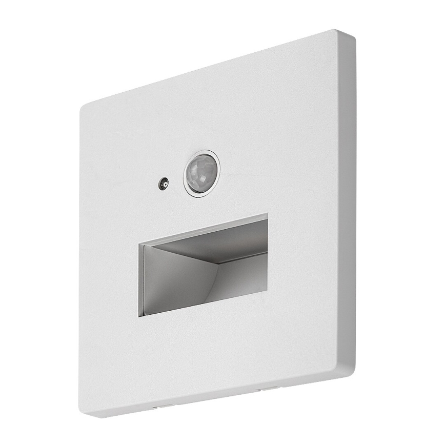 Rabalux - LED Schodišťové svítidlo se senzorem pohybu a soumraku LED/1W/230V 3000/4500/6500K bílá