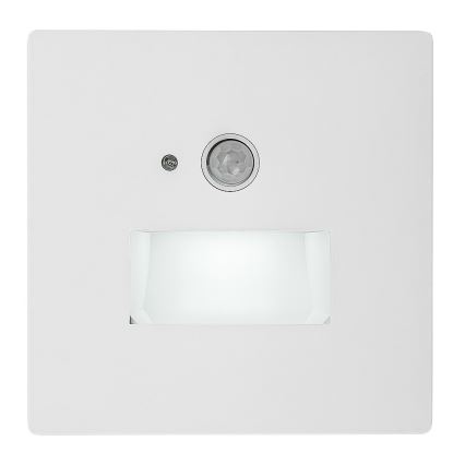 Rabalux - LED Schodišťové svítidlo se senzorem pohybu a soumraku LED/1W/230V 3000/4500/6500K bílá