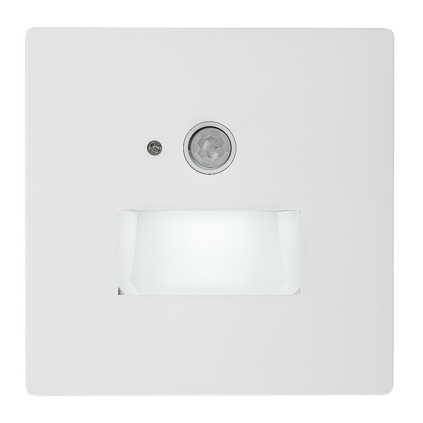 Rabalux - LED Schodišťové svítidlo se senzorem pohybu a soumraku LED/1W/230V 3000/4500/6500K bílá
