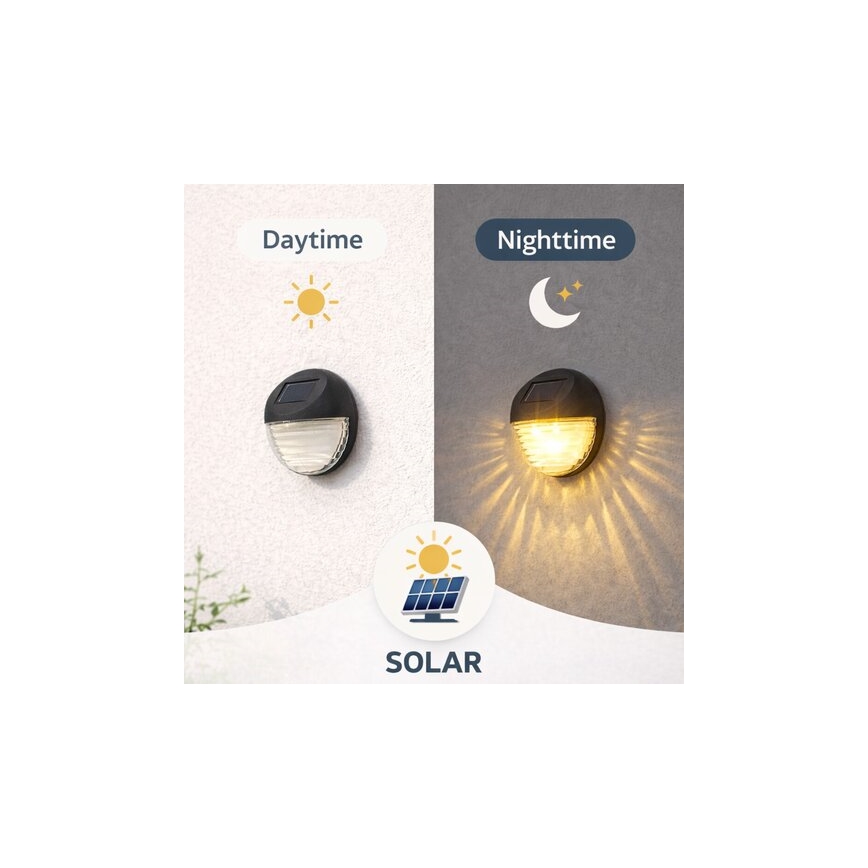 Rabalux - SADA 2x LED Solární nástěnné svítidlo LED/0,06W/1,2V 300 mAh IP44