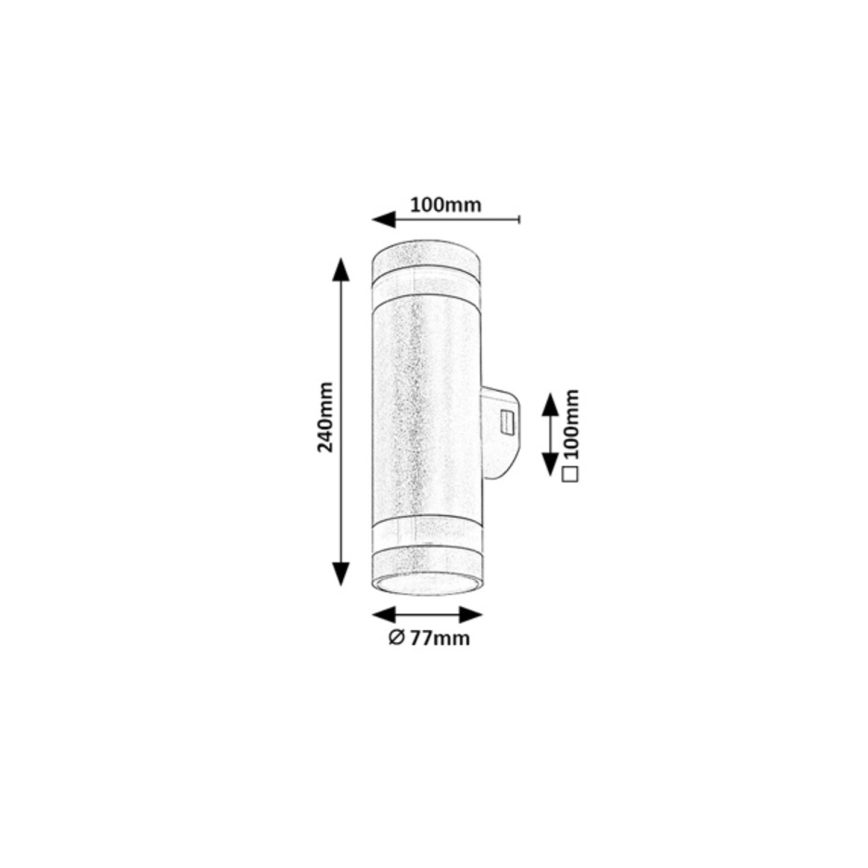 Rabalux - LED Venkovní nástěnné svítidlo LED/16W/230V IP65 hnědá