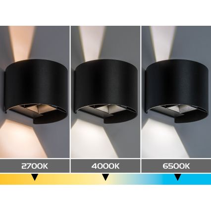 Rabalux - LED Venkovní nástěnné svítidlo LED/5W/230V 2700/4000/6500K IP54 černá