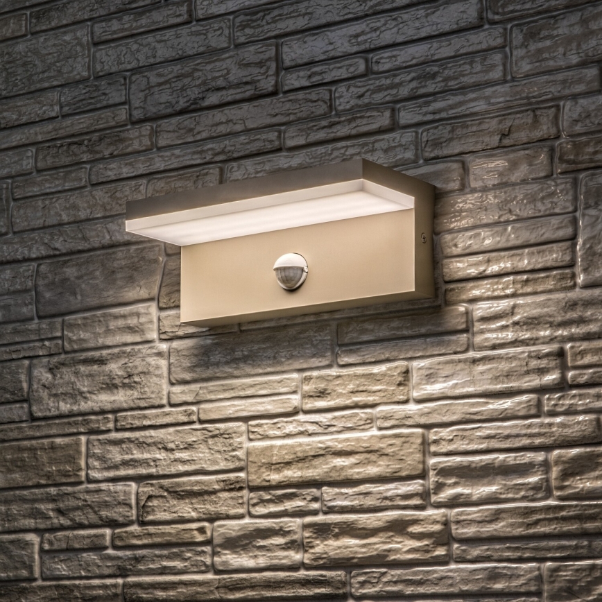 Rabalux - LED Venkovní nástěnné svítidlo se senzorem LED/9W/230V IP54 béžová