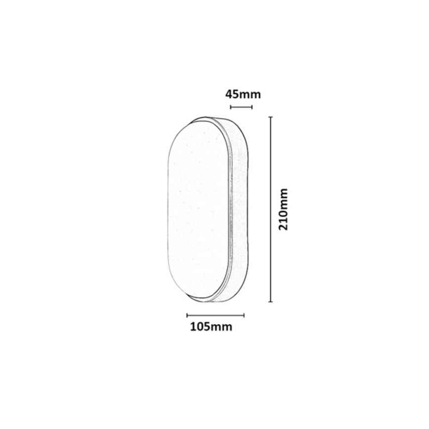 Rabalux - LED Venkovní nástěnné svítidlo LED/14W/230V IP54 černá