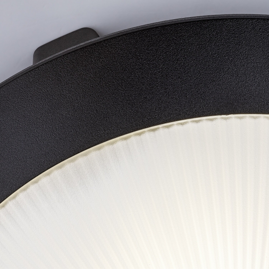Rabalux - Venkovní stropní svítidlo se senzorem pohybu 1xE27/9W/230V IP65 pr. 30 cm černá