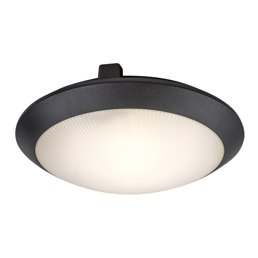 Rabalux - Venkovní stropní svítidlo se senzorem pohybu 1xE27/9W/230V IP65 pr. 30 cm černá
