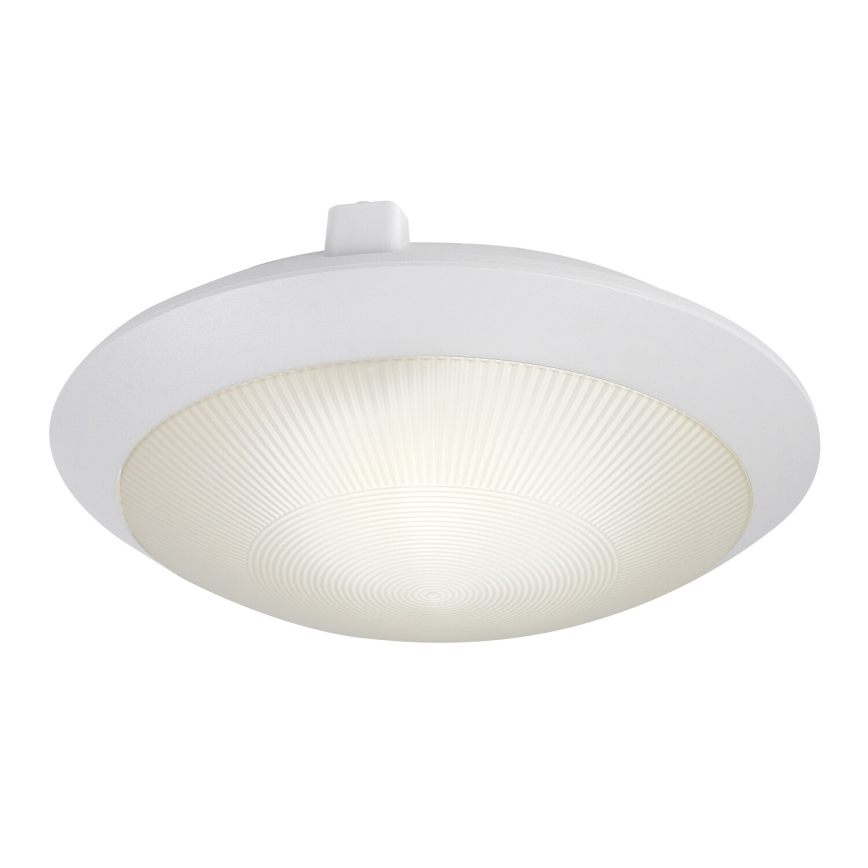 Rabalux - Venkovní stropní svítidlo se senzorem pohybu 1xE27/9W/230V IP65 pr. 30 cm bílá