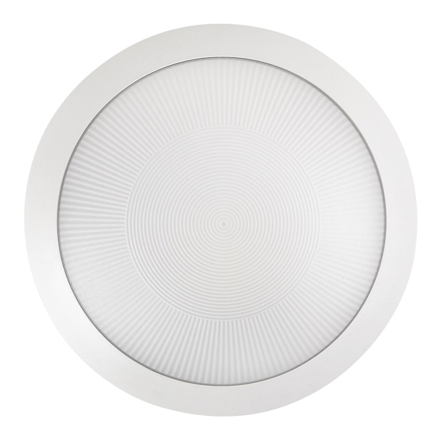 Rabalux - Venkovní stropní svítidlo se senzorem pohybu 1xE27/9W/230V IP65 pr. 30 cm bílá