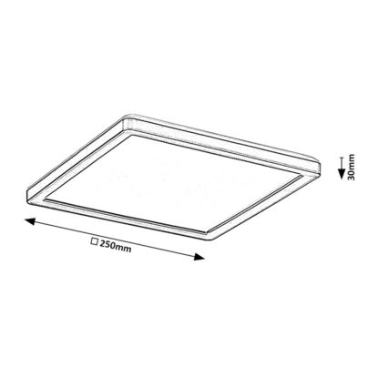 Rabalux - LED Stmívatelné venkovní stropní svítidlo LED/15W/230V Wi-Fi Tuya 2700-6500K IP44 + dálkové ovládání