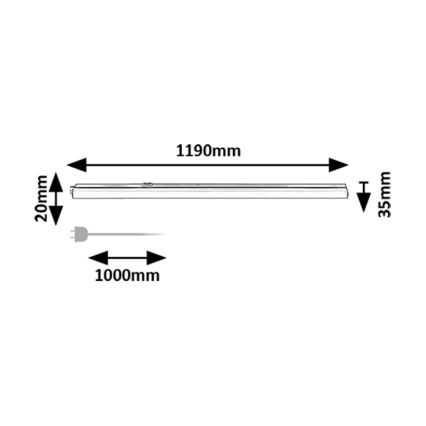 Rabalux - LED Podlinkové svítidlo LED/16W/230V 3000/4000K bílá