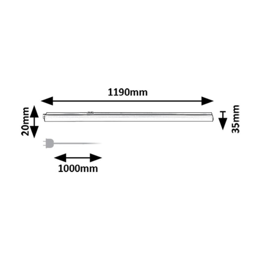 Rabalux - LED Podlinkové svítidlo LED/16W/230V 3000/4000K bílá