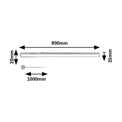 Rabalux - LED Podlinkové svítidlo LED/12W/230V 3000/4000K černá