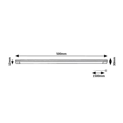 Rabalux - LED Stmívatelné podlinkové svítidlo se senzorem LED/8W/230V 3000K 50 cm