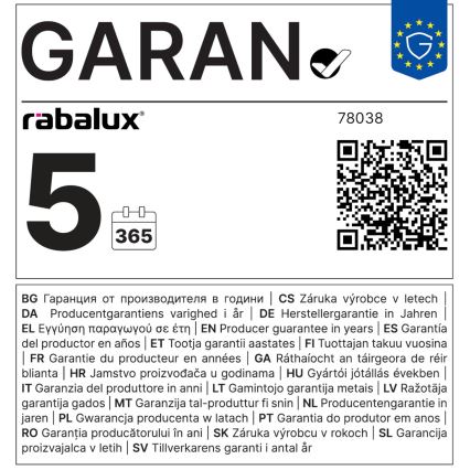Rabalux - LED Podlinkové svítidlo se zásuvkou LED/5W/230V 4000K 45 cm stříbrná