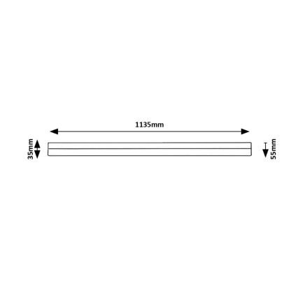 Rabalux - LED Podlinkové svítidlo LED/24W/230V 4000K 113 cm černá