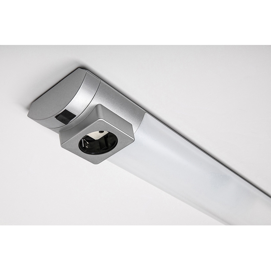 Rabalux - LED Podlinkové svítidlo se zásuvkou LED/8W/230V 4000K 68 cm matný chrom