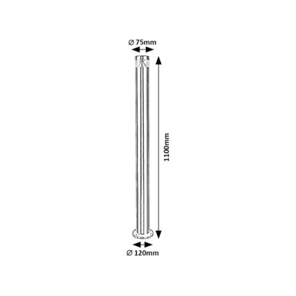 Rabalux - LED Venkovní lampa LED/7W/230V 110 cm IP54