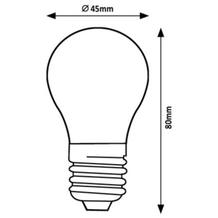 Rabalux - LED Žárovka G45 E27/2W/230V 4000K Energetická třída A