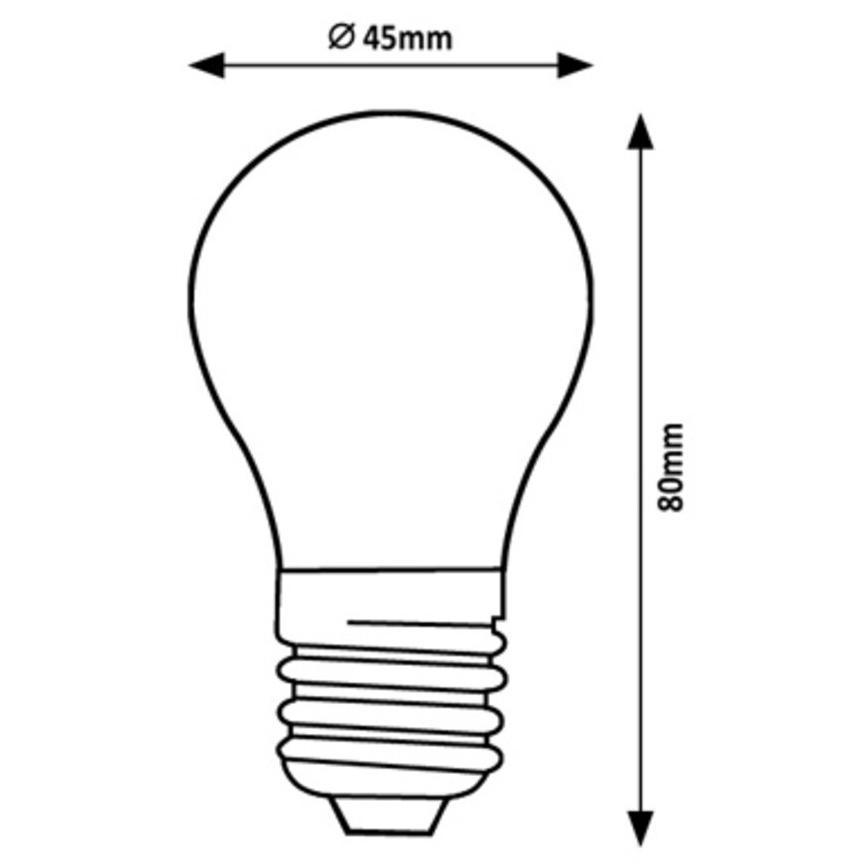 Rabalux - LED Žárovka G45 E27/2W/230V 4000K Energetická třída A