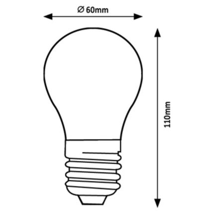 Rabalux - LED Žárovka A60 E27/4W/230V 3000K Energetická třída A