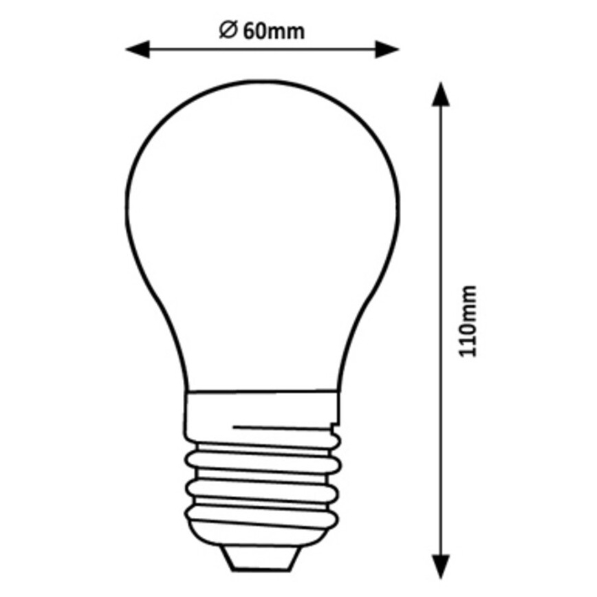 Rabalux - LED Žárovka A60 E27/4W/230V 4000K Energetická třída A